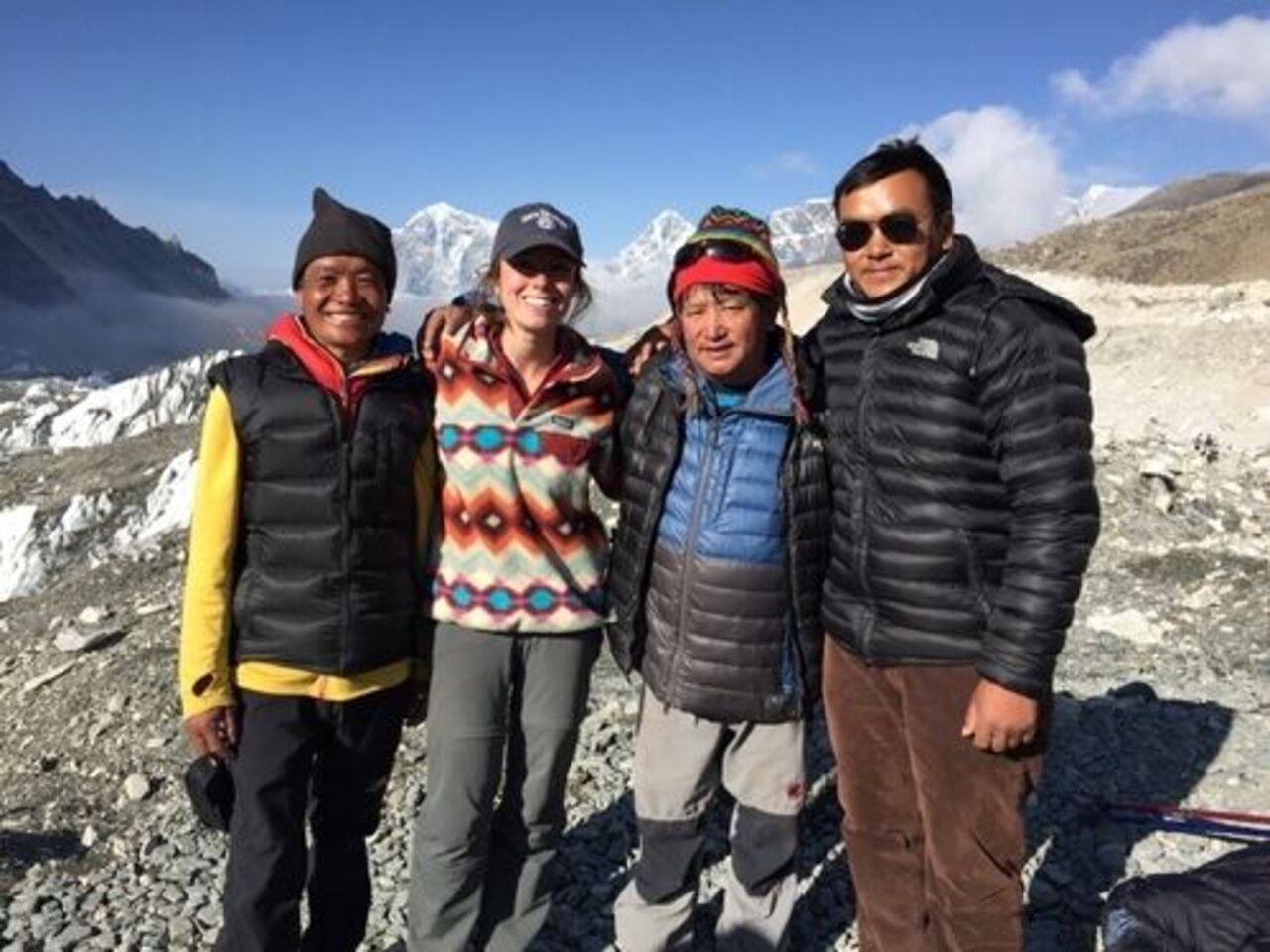 climbers with their guides